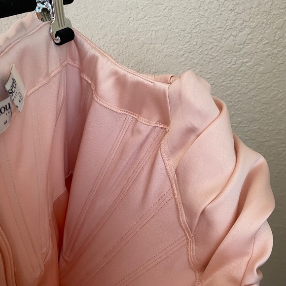 House Of CB 'Coraline' Blush Satin Corset Dress size Large - Picture 7 of 14